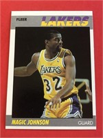 1987 Fleer Magic Johnson Lakers HOF 'er