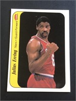 1986 Fleer Julius DR. J Erving Sticker Card HOF
