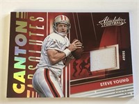 Absolute Steve Young Patch Card #d 20/25 49ers