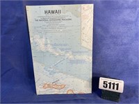 Vintage Hawaii Map, July 1960, The Natl.