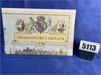 Vintage Shakespeare's Britain Map, 1964,