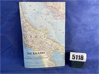 Vintage The Balkans, Map, 1962, The Natl.