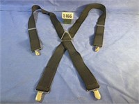 Adjustable Black Suspenders, 1.5"W