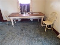 Farm House Table 8 chairs 7ft. long 3 wide,30IN H