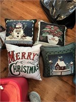 4 Christmas Pillows