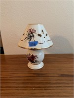 Porcelain Cardinal Votive Lamp