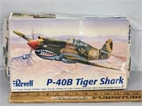 2006 Revell P-40B Tiger Shark Airplane Model Kit