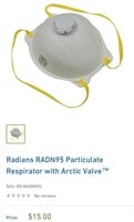 RADN95 Particulate Respirator with Arctic Valve