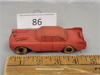 Vintage Auburn USA Soft Rubber Red Sedan