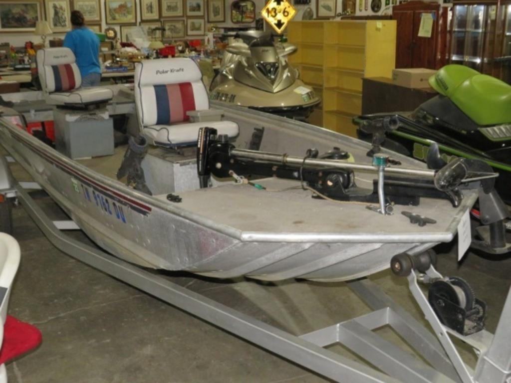 1989 POLAR KRAFT 16' FISHING BOAT