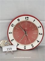 Lux 7.5" Electric Wall Clock - Tested - Working