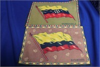Lot of 2 Vintage Tobacco Flags
