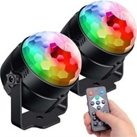 Sound Activated Party Lights  RGB Disco Ball  2-Pa