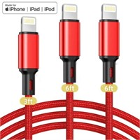 3Pack iPhone Chargers (3/6/6ft)  for iPhone