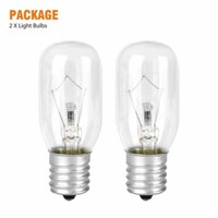 IKOMMI 2PCS Light Bulb for Whirlpool Microwave E17