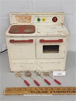 1950s Little Lady Toy Stove & Accessories