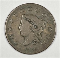 1834 Liberty Matron Head Large Cent Very Good VG