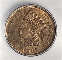 1907 Indian Head Cent ICG MS62 RB