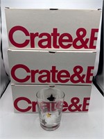 Vintage Crate and Barrel Star Glasses Set of 18
