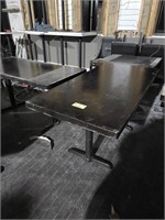 60 X30  WOOD DOUBLE  BASE TABLES