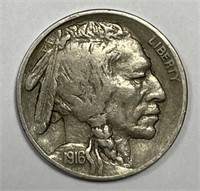 1916-S Buffalo Nickel Extra Fine XF