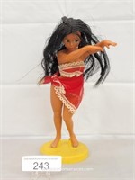 1976 Dancing Girl Plastic Doll Figure