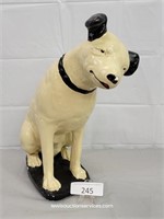 Plaster RCA "Nipper" Dog Statue 14.5" Tall