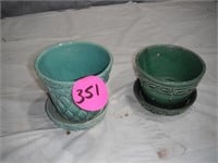 (2) McCoy Flower Pots