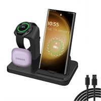 FDGAO 3 in 1 Fast Charging Stand for Galaxy S23/S2