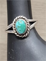 Real Turquoise & Acid Tested Sterling .925 Rind