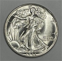 1943 Walking Liberty Silver Uncirculated BU