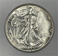 1947 Walking Liberty Silver Half Choice AU