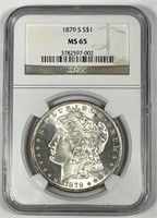 1879-S Morgan Silver $1 NGC MS65