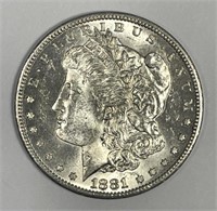 1881-S Morgan Silver $1 Brilliant Uncirculated BU