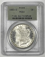 1883-O Morgan Silver $1 OGH PCGS MS64