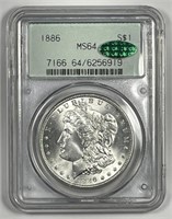 1886 Morgan Silver $1 OGH PCGS MS64 CAC