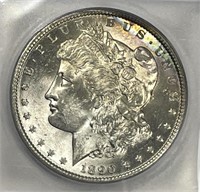 1890 Morgan Silver $1 ICG MS63