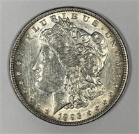 1896-O Morgan Silver $1 About Uncirculated AU det