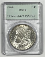 1900 Morgan Silver $1 Rattler PCGS MS64
