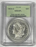 1904-O Morgan Silver $1 Prooflike OGH PCGS MS64 PL