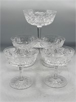 5 Waterford Clare champagne coupes