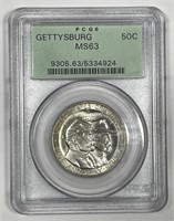 1936 Gettysburg Commem Half OGH PCGS MS63