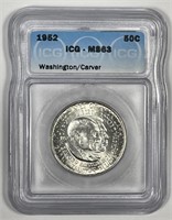 1952 Washington Carver Commem Half ICG MS63