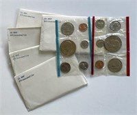 1975 Uncirculated Mint Sets Lot of 5