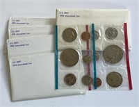 1976 Uncirculated Mint Sets Lot of 5