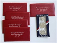 1976 Silver UNC Bicentennial Mint Set Lot of 5