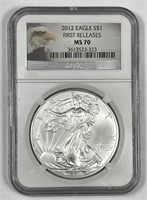 2012 American Silver Eagle NGC MS70 FR