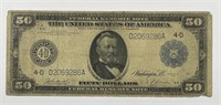1914 $50 Large Size FRN Cleveland Fr#1038 VG