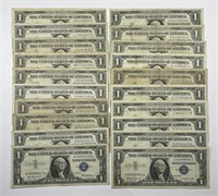 1957 $1 Silver Certificate Lot of 20 Notes