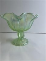 Fenton Opalescent Footed Centerpiece Bowl